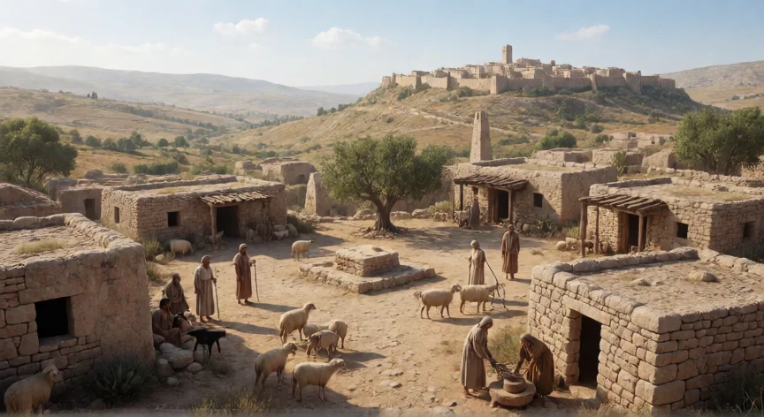 que hicieron los israelitas en palestina, Reconstrucción de un pueblo israelita en la Palestina del siglo X a.C.