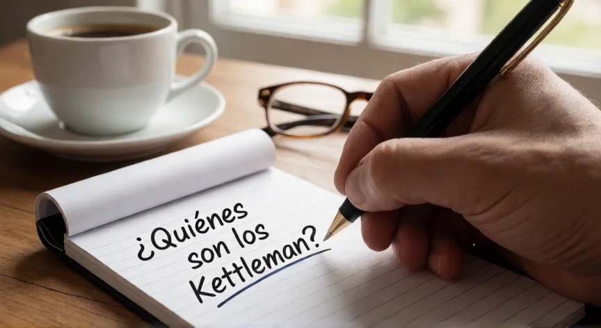 que hicieron los kettleman, Nota manuscrita con la pregunta sobre los Kettleman sobre una mesa