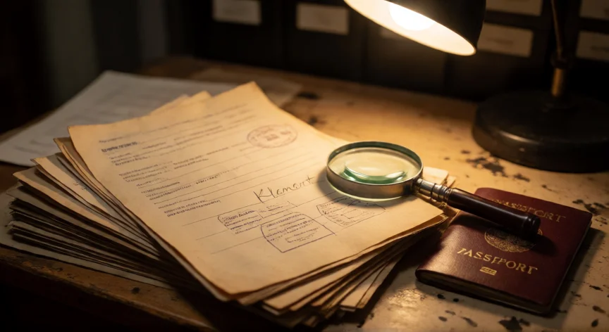 que hicieron los nazis en argentina, Documentos de identidad falsos de exnazi en archivo histórico argentino