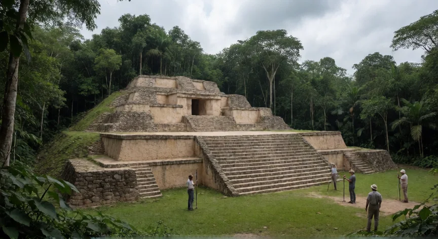 que hicieron los olmecas, Complejo de plataformas ceremoniales olmecas en el sitio de La Venta, Veracruz