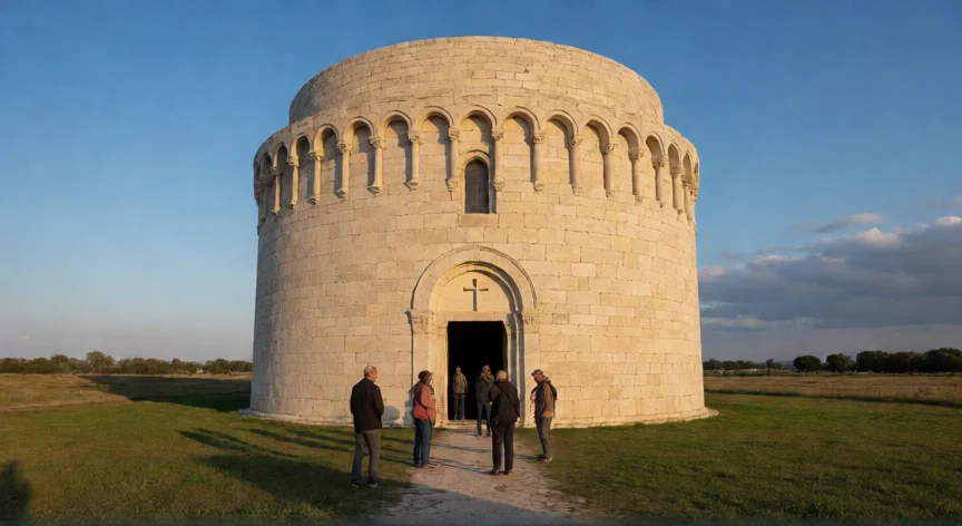 que hicieron los ostrogodos, Mausoleo de Teodorico el Grande en Rávena, Italia, obra de arquitectura ostrogoda