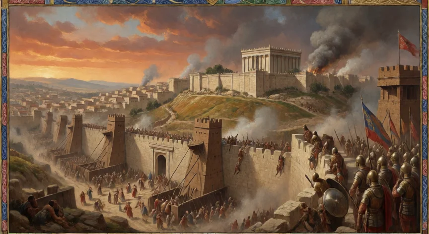 qué hicieron los pueblos con israel, Sito babilónico y destrucción del Templo de Jerusalén en el 586 a.C.