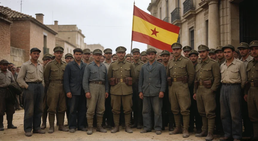 que hicieron los republicanos en españa, Soldados y voluntarios republicanos en Valencia durante la Guerra Civil Española, 1937