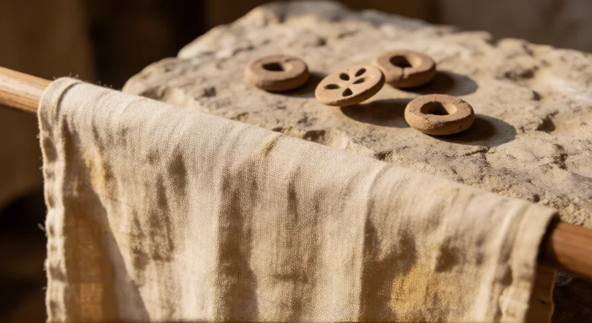 qué hicieron los soldados con la ropa de jesús, Túnica sin costuras de Jesús y fichas de sorteo romano sobre piedra