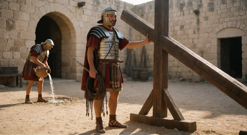 Qué hicieron los soldados romanos con Jesús antes y durante la crucifixión