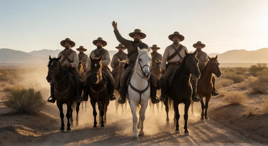 que hicieron los villistas, Caballeros villistas en el desierto del norte de México durante la Revolución de 1910