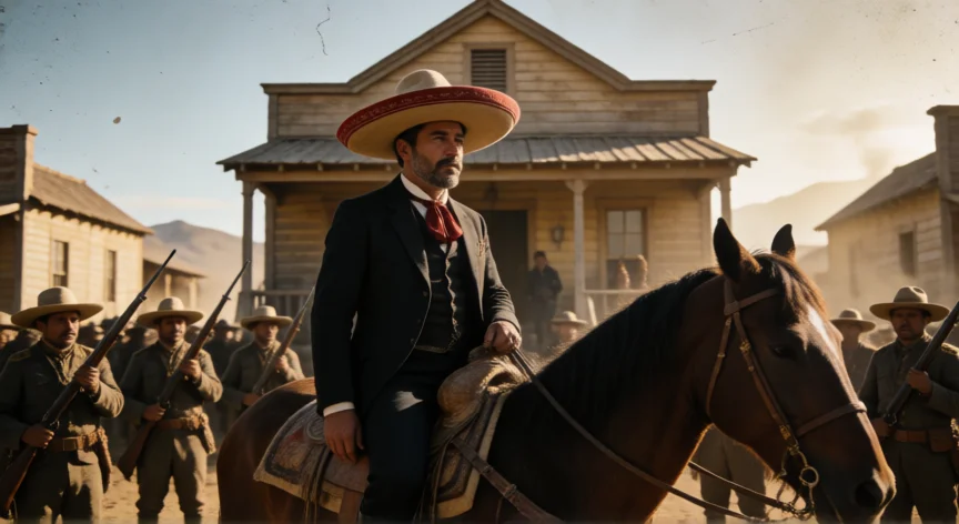 que hicieron los villistas en la revolución mexicana, Líder revolucionario villista ante un ayuntamiento en el norte de México, década de 1910