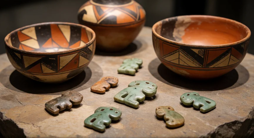 que hicieron los zapotecas, Cerámica policroma y joyería de jade de la civilización zapoteca