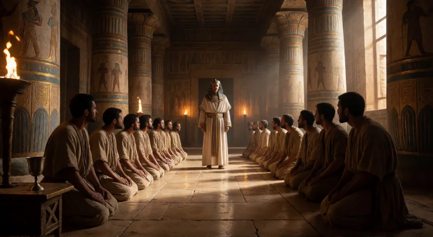 qué hicieron sus hermanos con josé, Los hermanos se postran ante José, vizir de Egipto, en el palacio del faraón