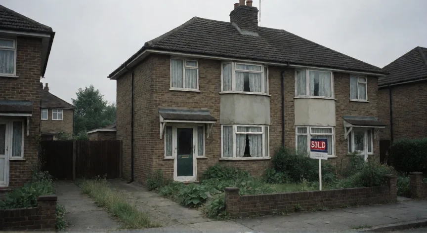 que hicieron.los warren.en el caso enfield, Fachada de una vivienda de los años 70 en Enfield, Londres, escenario del poltergeist