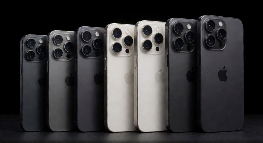 que iphone comprar calidad precio, Comparativa visual de varios modelos de iPhone para evaluar diseño y cámaras