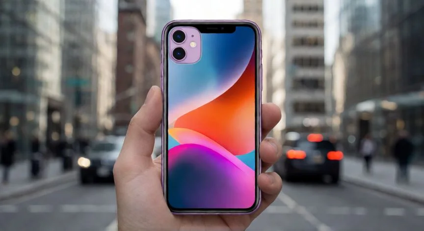 que iphone comprar de segunda mano, Persona sosteniendo un iPhone 11 de segunda mano