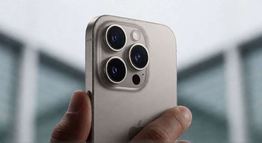 qué iphone comprar en 2025, iPhone 16 Pro Max con marco de titanio y sistema de cámaras triple