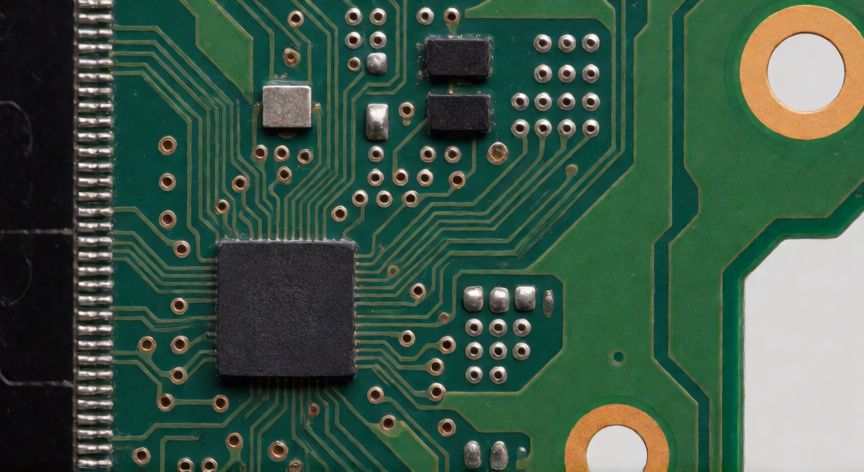 que iphone da problemas, Placa base de un iPhone mostrando componentes de microelectrónica relacionados con fallos de hardware