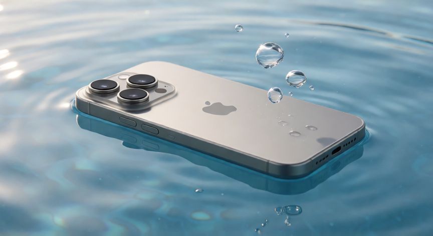 que iphone es acuatico, iPhone flotando en el agua demostrando su resistencia al agua