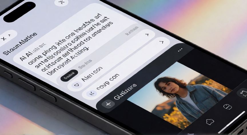 que iphone es mejor 16 o 17, Pantalla de un iPhone mostrando funciones de inteligencia artificial
