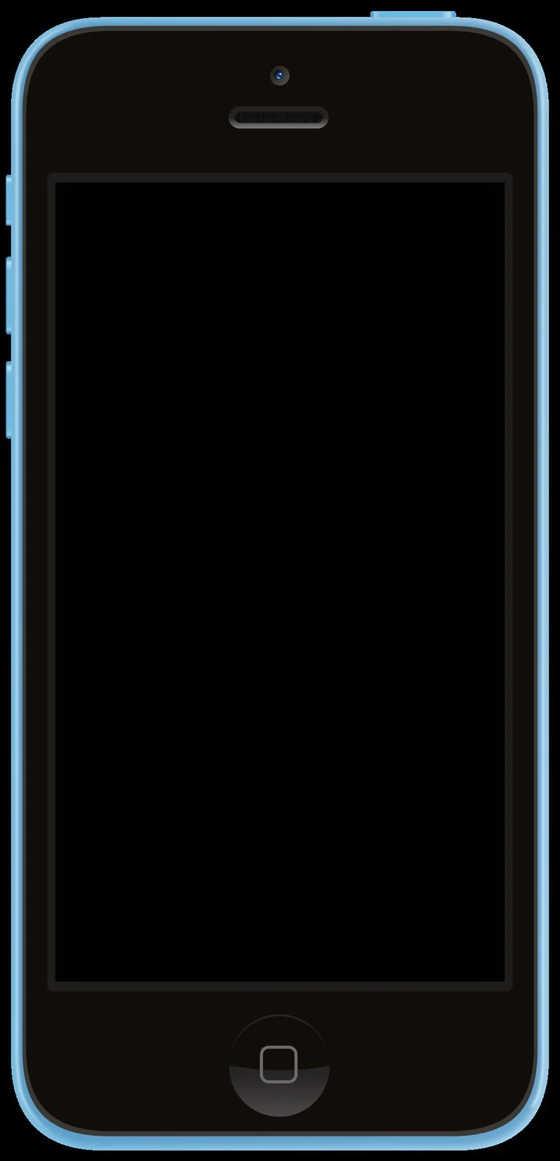 que iphone fueron descontinuados, Ilustración del iPhone 5c de carcasa de plástico azul, retirado del catálogo en 2015