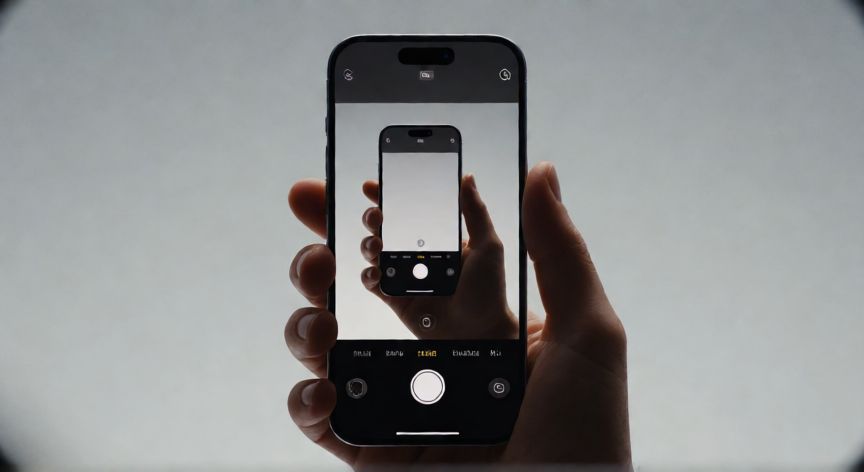 iPhone con interfaz de cámara avanzada para grabación en perfiles planos