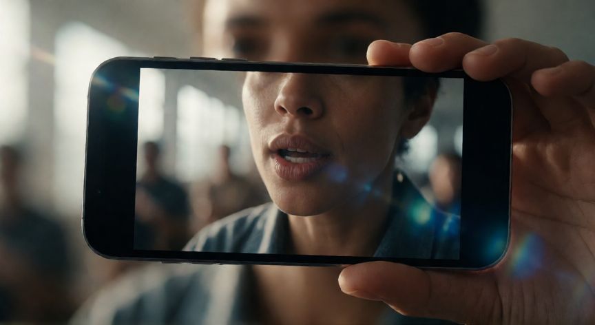 que iphone graba en modo cine, Ejemplo de video grabado con efecto de profundidad de campo cinematográfico