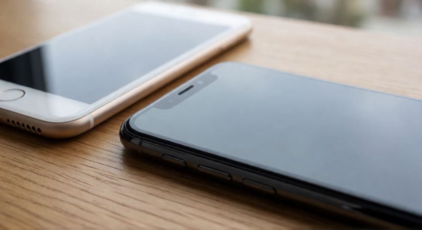 que iphone habia en 2018, Comparativa cercana entre el iPhone X y el iPhone 8