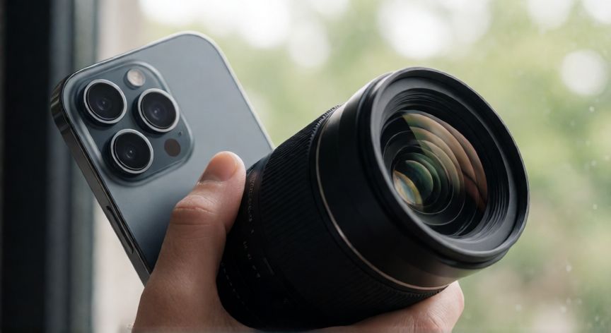 que iphone me recomiendas, iPhone 15 Pro Max destacando sus capacidades de fotografia profesional