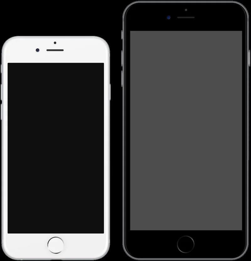 iPhone 6 blanco e iPhone 6 Plus negro, modelos sin resistencia al agua