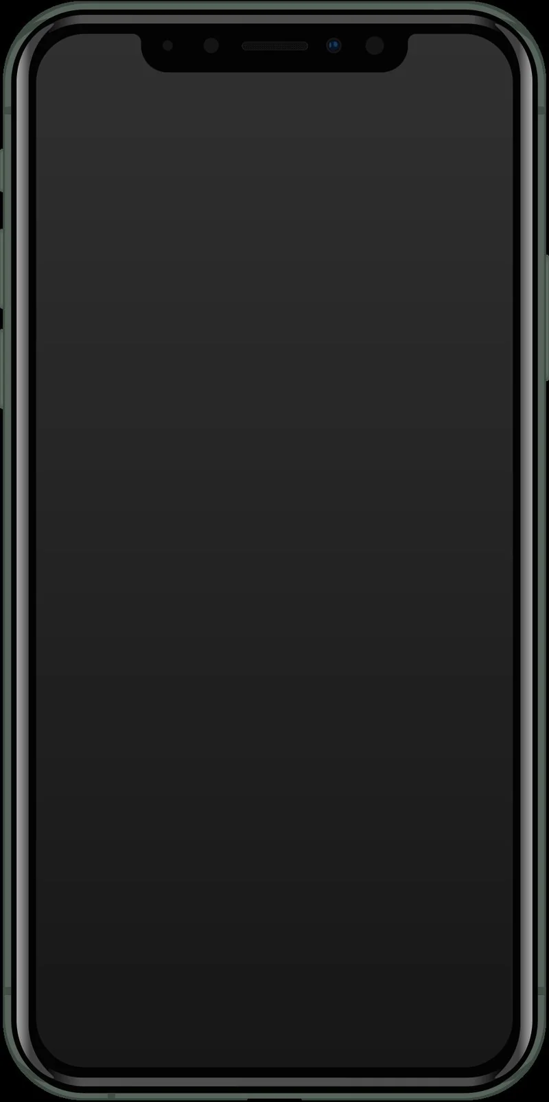 que iphone no se actualiza en 2026, Ilustración del iPhone 11 Pro en color verde medianoche, modelo sin soporte para iOS 27