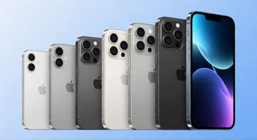 que iphone quede obsoleto, Línea de tiempo conceptual mostrando la obsolescencia de modelos antiguos de iPhone