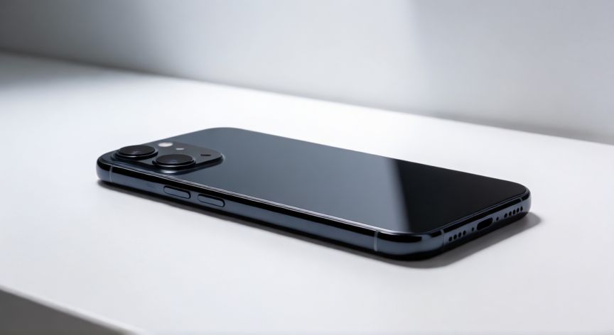 que iphone reacondicionado comprar en 2026, iPhone reacondicionado de gama alta sobre fondo blanco