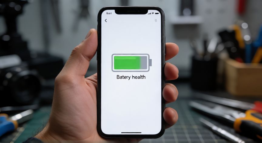 que iphone reacondicionado comprar en 2026, Verificación de la salud de la batería en un iPhone usado