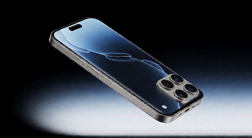 que iphone sale en 2026, Concepto de diseño de un iPhone futurista con marcos de titanio