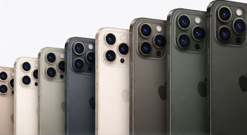 que iphone tiene 3 camaras, Variedad de modelos iPhone Pro con sistema de tres cámaras en fila