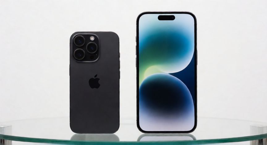 que iphone tiene la pantalla mas grande, Comparación de tamaño entre un iPhone Pro y un iPhone Pro Max