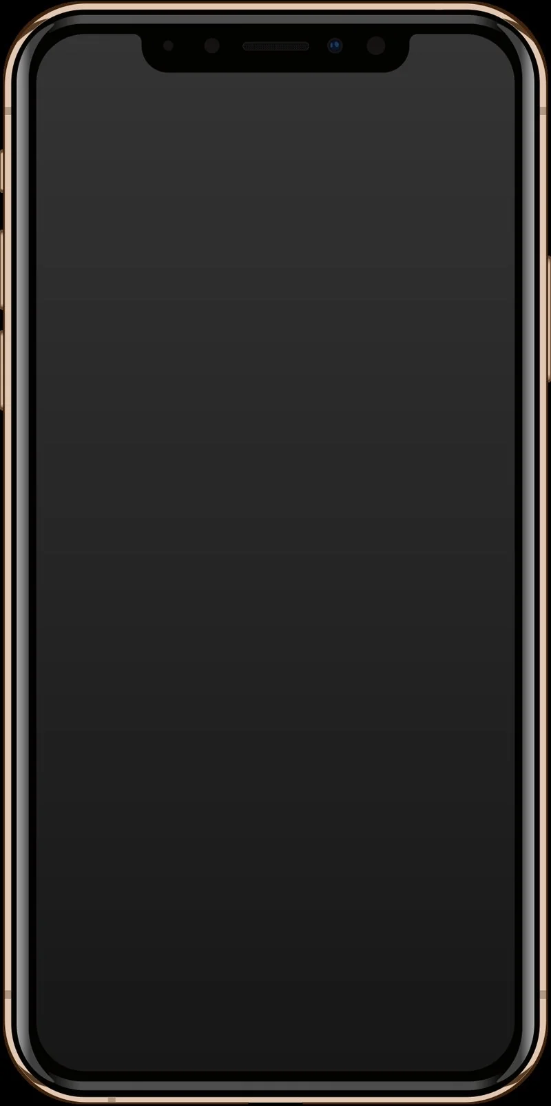 que iphone usan chip fisico, Ilustración del iPhone XS en acabado dorado, primer iPhone con eSIM y bandeja nano-SIM