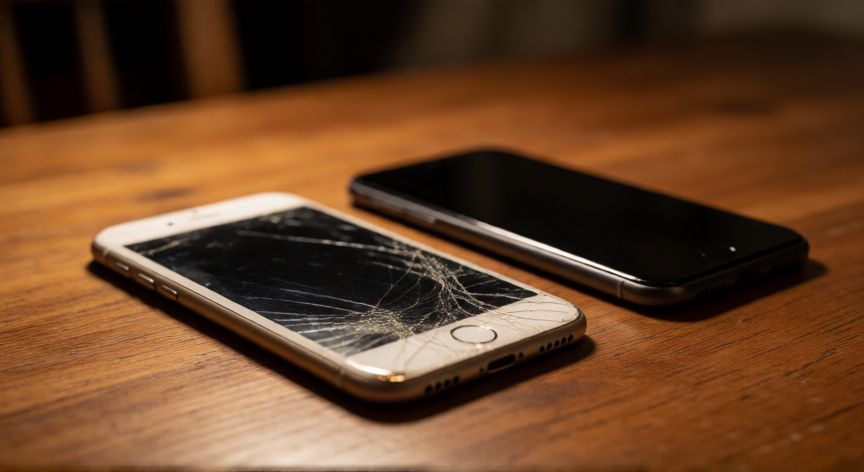 que iphone ya no se actualiza 2027, iPhone 7 antiguo junto a un smartphone moderno
