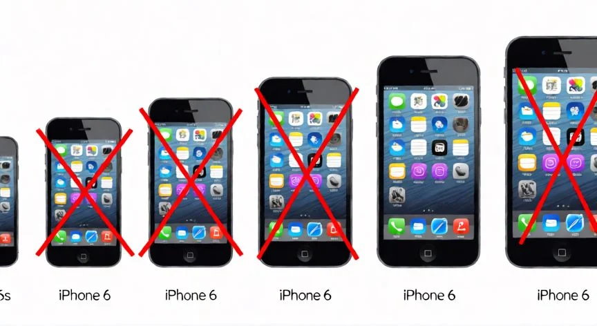 que iphone ya no tiene actualizaciones, Línea de tiempo gráfica mostrando iPhones sin soporte de software