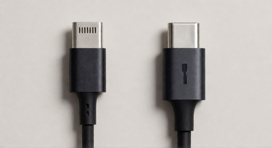 que iphone ya tiene entrada tipo c, Comparación entre cable Lightning y cable USB-C