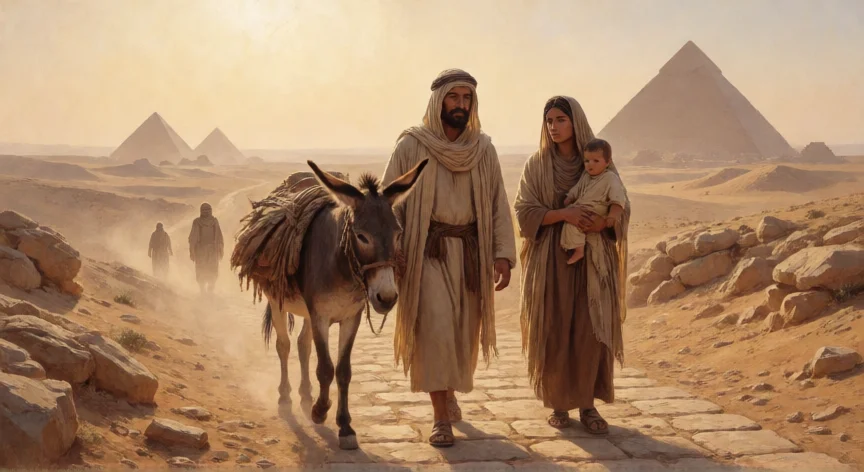 que le hicieron los egipcios a jesus, La Sagrada Familia huyendo a Egipto según el Evangelio de Mateo, la única relación de Jesús con Egipto