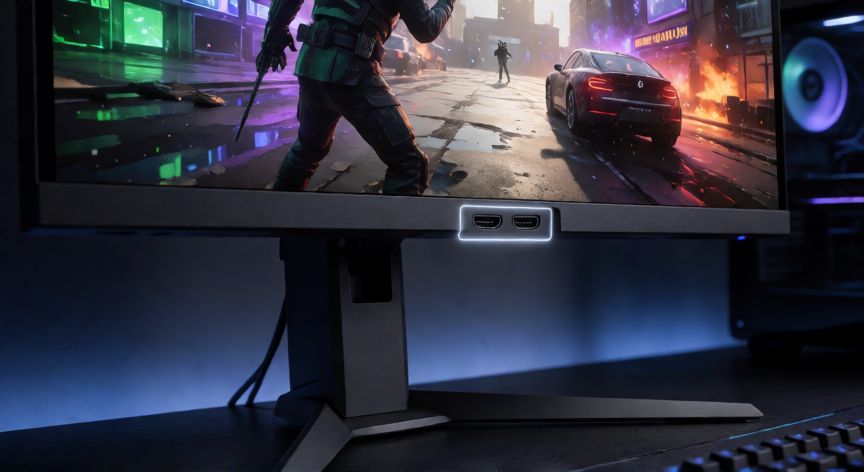 Monitor de gaming con puerto HDMI 2.1 y gráfica 4K