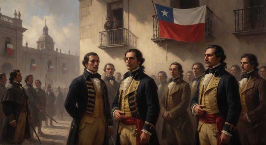 que ocurrio 1810, Primera Junta de Gobierno en Chile en 1810