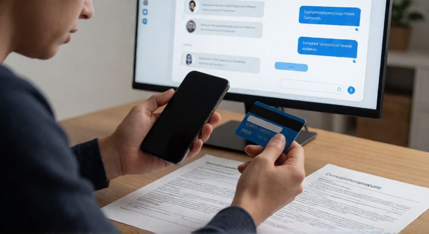 que ocurrio con adorni, Consumidor estresado intentando reclamar dinero tras una compra online fallida