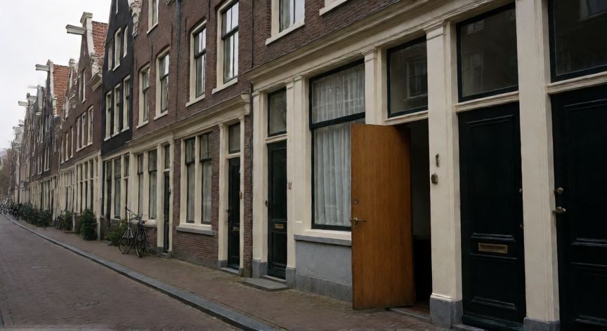 que ocurrio con ana frank, Callejón histórico en Ámsterdam con entrada discreta al escondite de Ana Frank