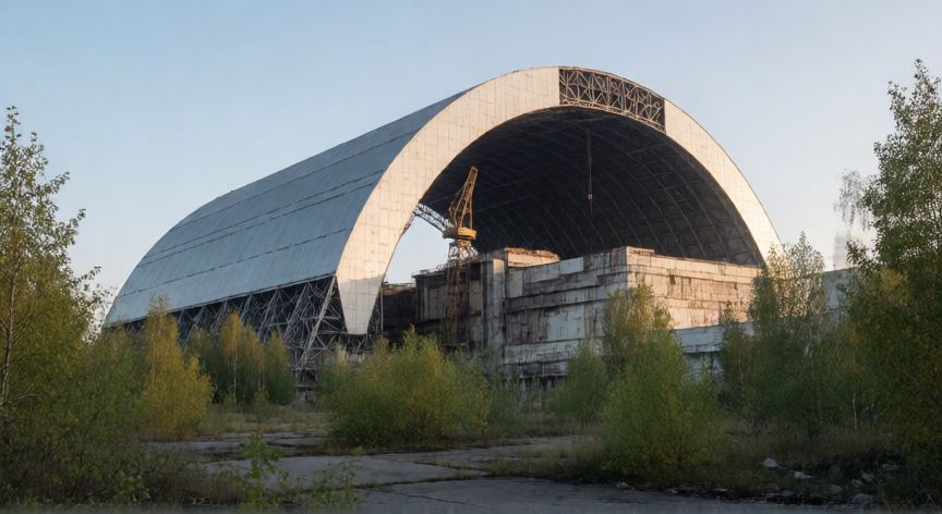 que ocurrio con chernobyl, Nuevo Sarcófago de Contención en la central nuclear de Chernobyl