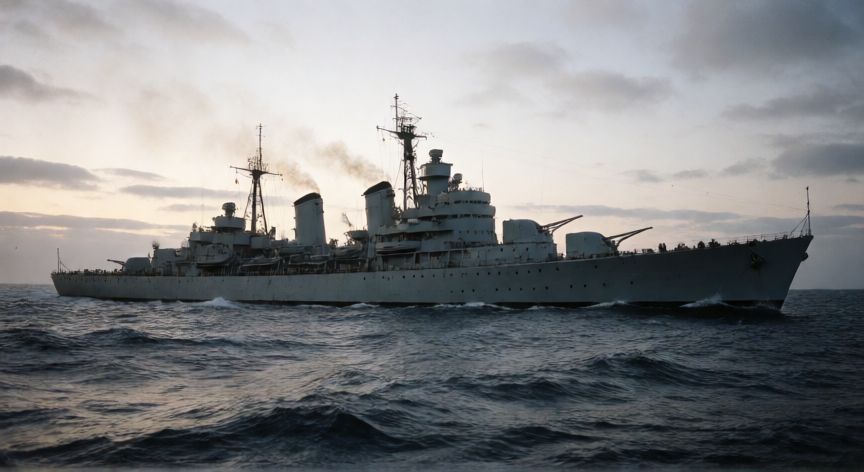 que ocurrio con el crucero general belgrano, Crucero ARA General Belgrano navegando en el mar durante la guerra de las Malvinas