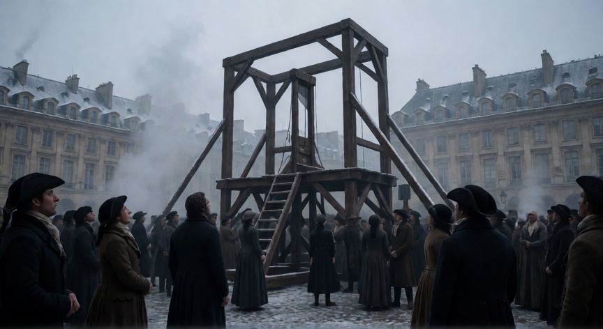 ¿qué ocurrió con el rey luis xvi durante la etapa republicana, La plaza de la Revolución en París antes de la ejecución de Luis XVI
