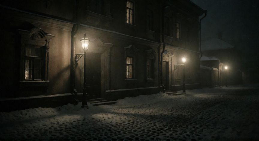 que ocurrio con el zar y su familia, Fachada de la Casa de Ipatiev en Yekaterinburg durante la noche de la ejecución