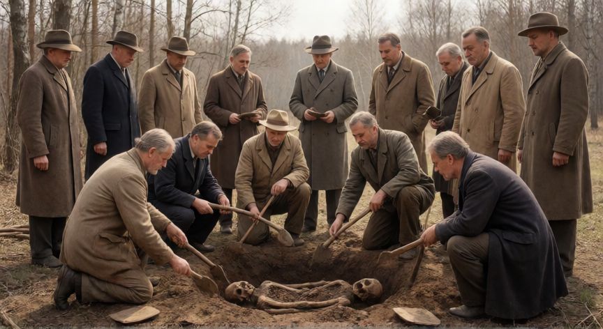 que ocurrio con el zar y su familia, Excavación arqueológica de los restos de la familia Romanov en los bosques de Yekaterinburg