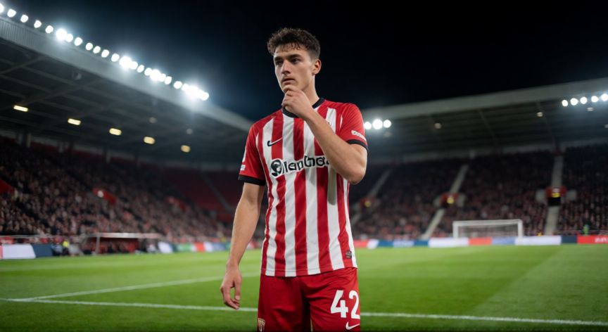 que ocurrio con jamal musiala, Jugador de fútbol con dolor muscular en el campo durante un partido nocturno