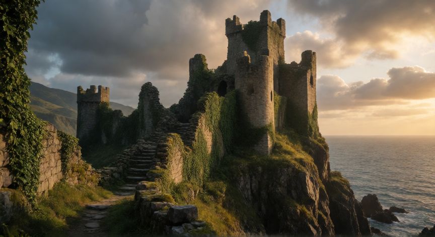 que ocurrio con la casa hightower, Ruinas del castillo de Hightower junto al mar