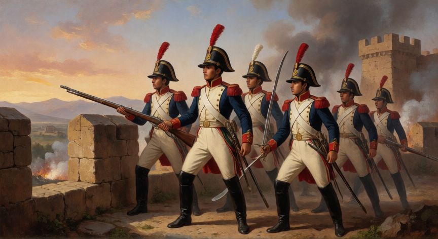 que ocurrio con los niños heroes, Pintura histórica de los Niños Héroes defendiendo el Castillo de Chapultepec